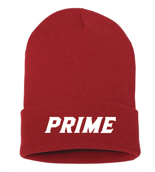 PRIME EMBROIDERED CUFF BEANIE