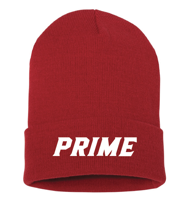 PRIME EMBROIDERED CUFF BEANIE